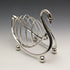 British Vintage Silver Plated Swan Toast Rack